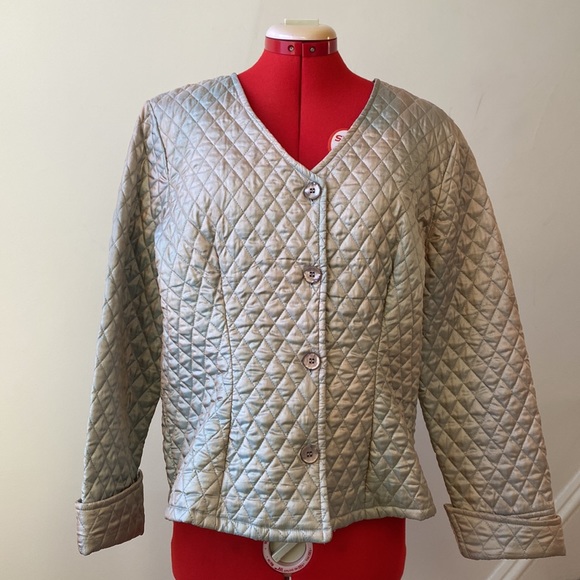 April Cornell Metallic Quilted Blazer - Picture 2 of 11